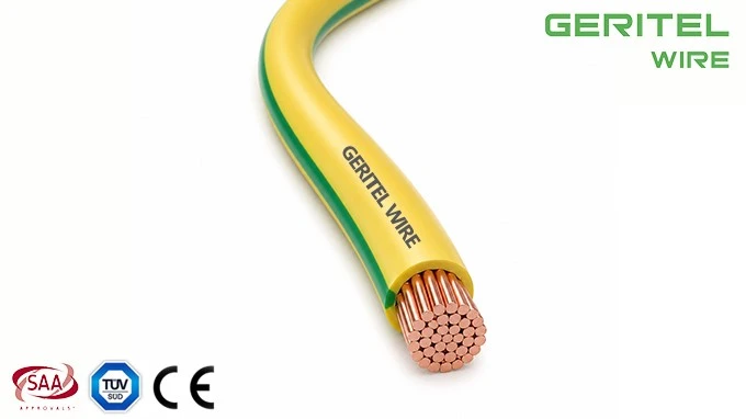 6mm2 PVC building wire green yellow 6mm2 PVC building wire green yellow