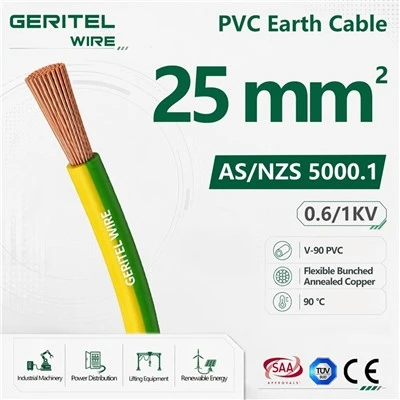 25mm fleksibilni kabel za uzemljenje 600/1000V bakar klase 5