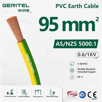 95mm fleksibilni kabel za uzemljenje 600/1000V V90 zeleno žuti